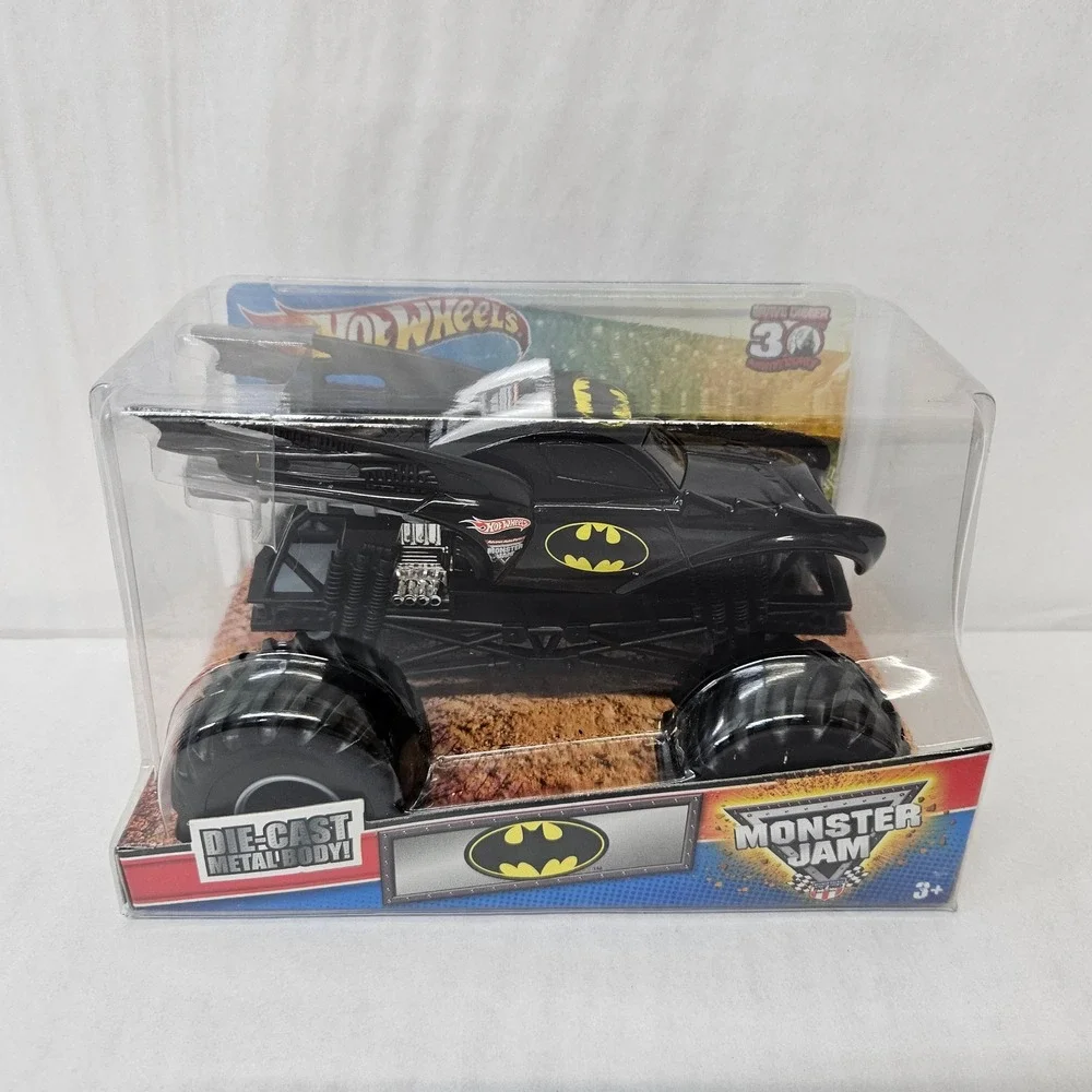 Hot Wheels Monster Jam Batman Die-Cast 1:24 30th Anniversary Damaged Box